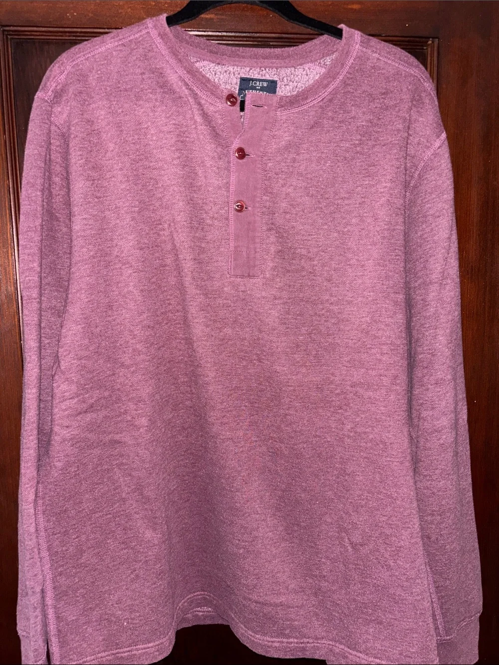 J. Crew Men's Henley Fleece